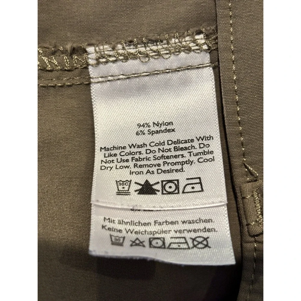 Eddie Bauer Mens 34x28  Green Travex Pants Outdoor Stretch Hiking Walking‎